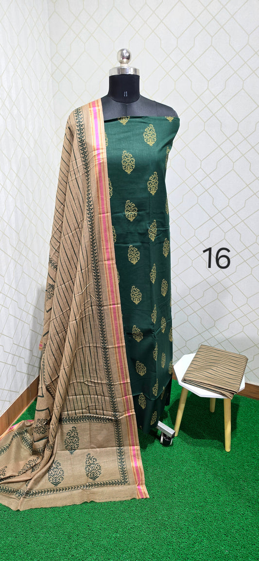 2.5 mtrs Office Wear Cotton Salwar - 16