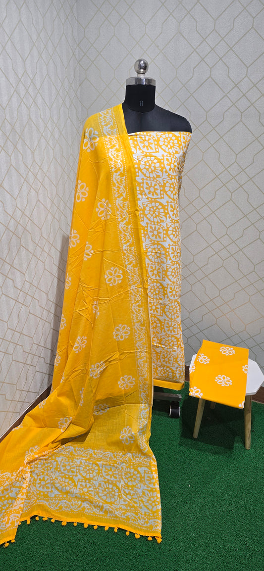 Office Wear bathik Cotton Salwar - 04