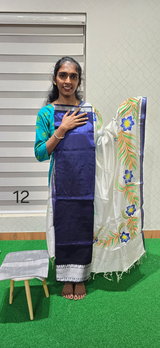 Mangalagiri 3 piece silk - MS12