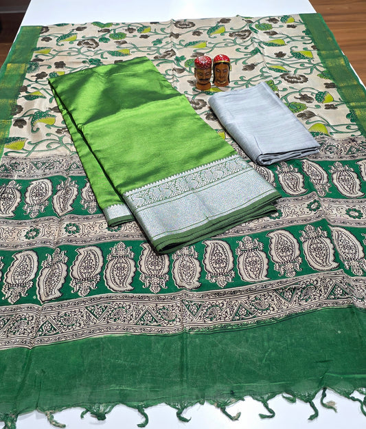 Mangalagiri 3 piece silk - MSPN06