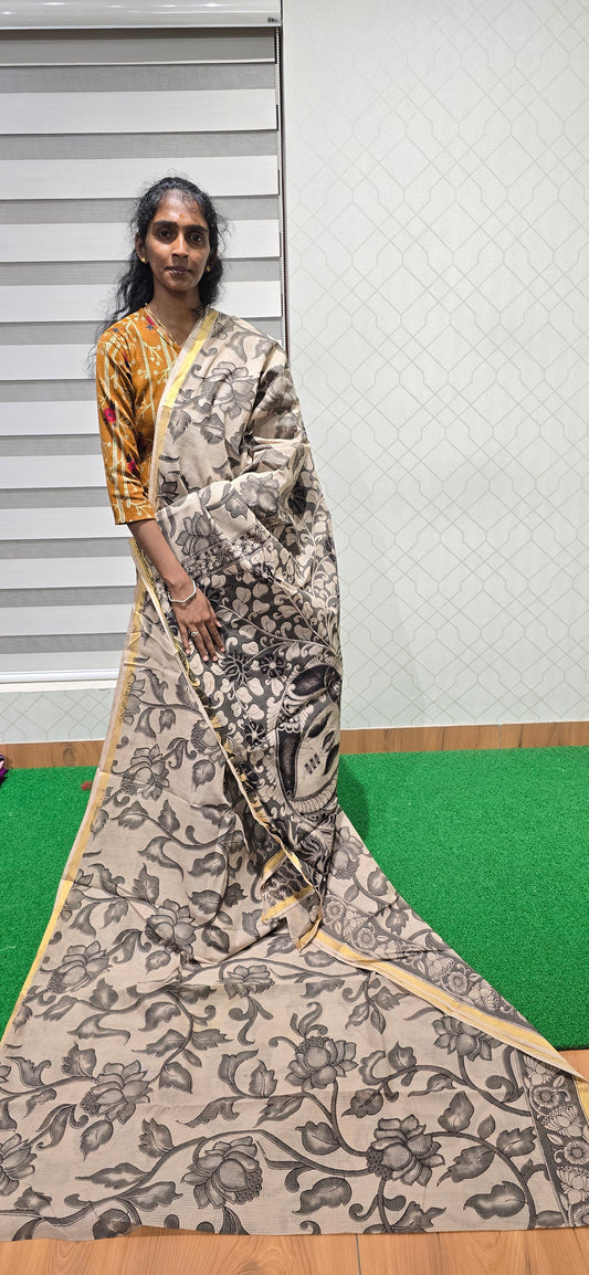 Kalamkari Kota Cotton Saree - 04