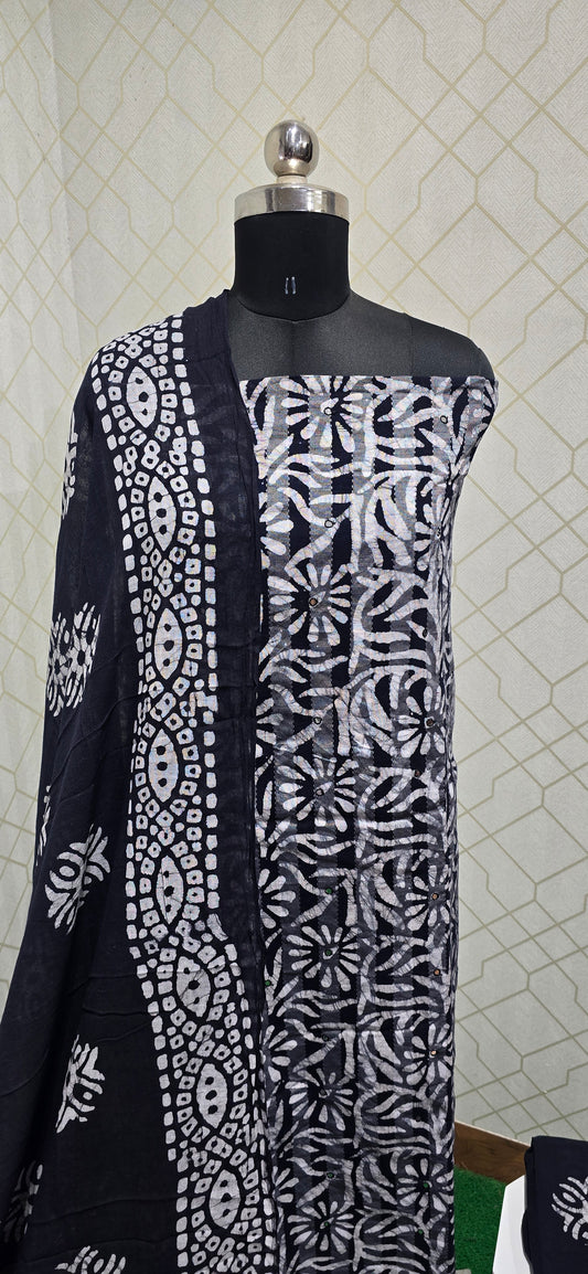 Bathik Cotton Suit - SSB8