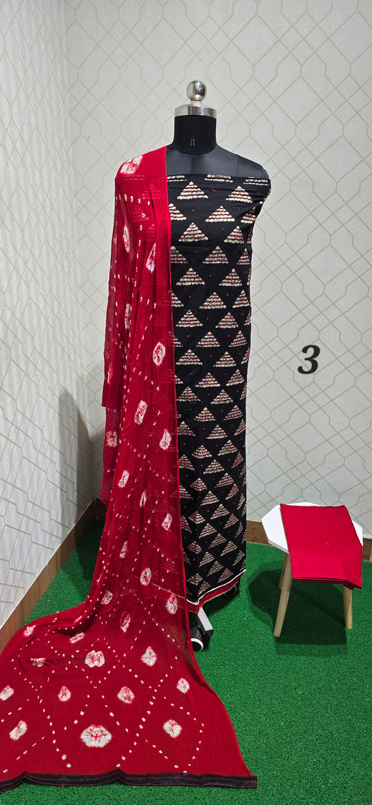 Customized Bathik Cotton Suit - 3