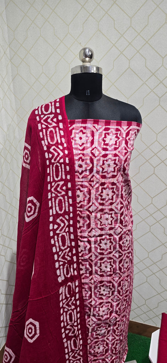 Bathik Cotton Suit - SSB41