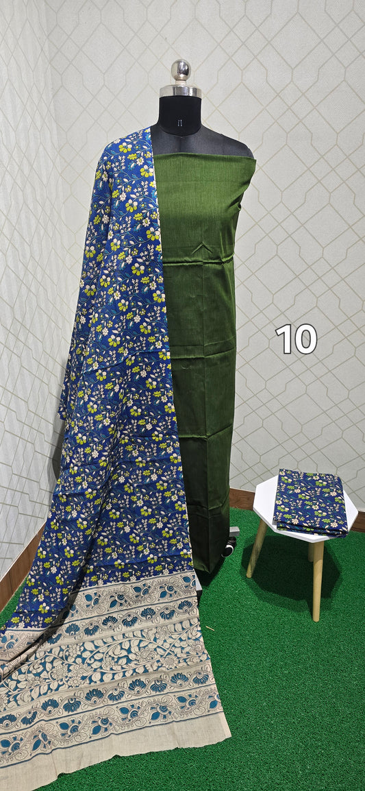 Kalamkari 3 piece Cotton suit - 10