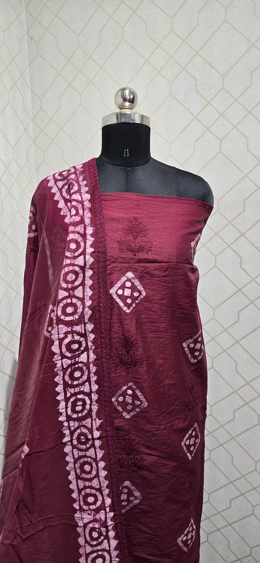 Bathik Silk suit - 11