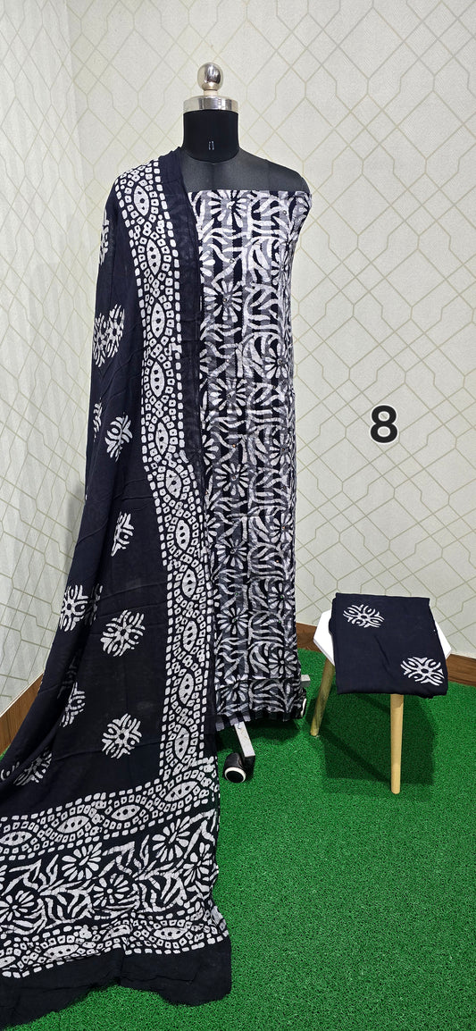 Bathik Cotton Suit - SSB8