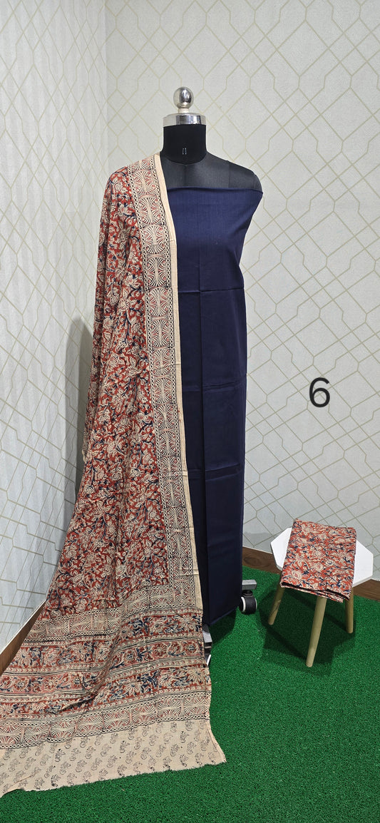 Kalamkari 3 piece Cotton suit - 06