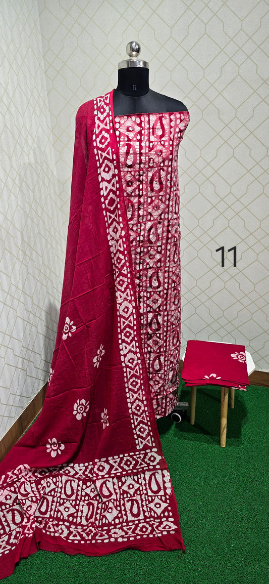 Bathik Cotton Suit - ASSB11