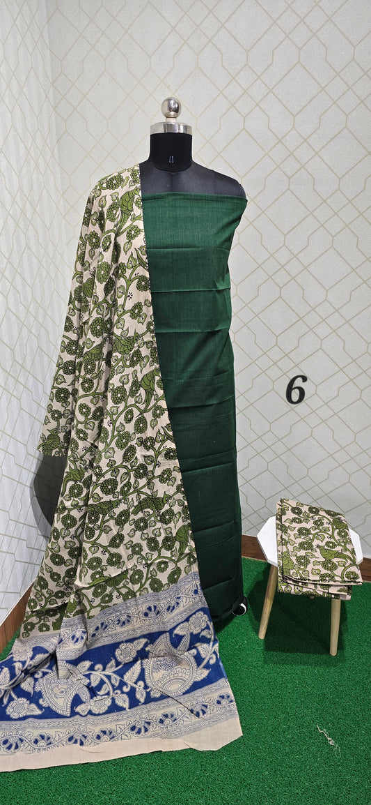 Kalamkari 3 piece Cotton suit - 06