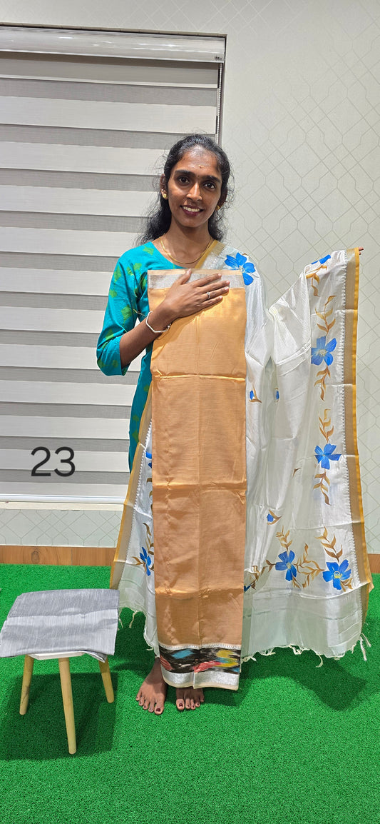 Mangalagiri 3 piece silk - MS23