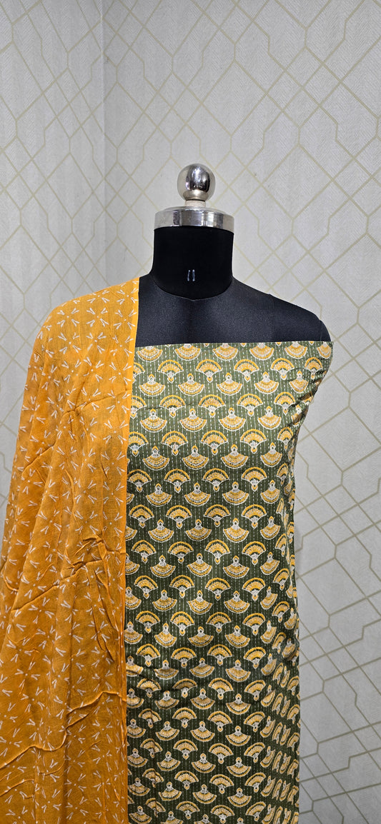 Ajrakh Cotton Suit - 15