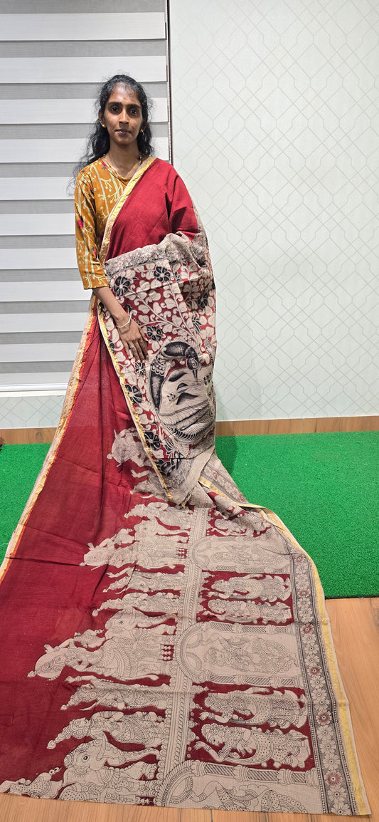 Kalamkari Kota Cotton Saree - 08
