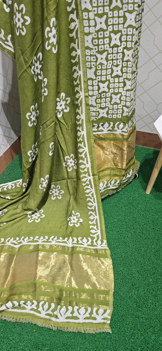 Gajji Silk Bathik Suit - 02