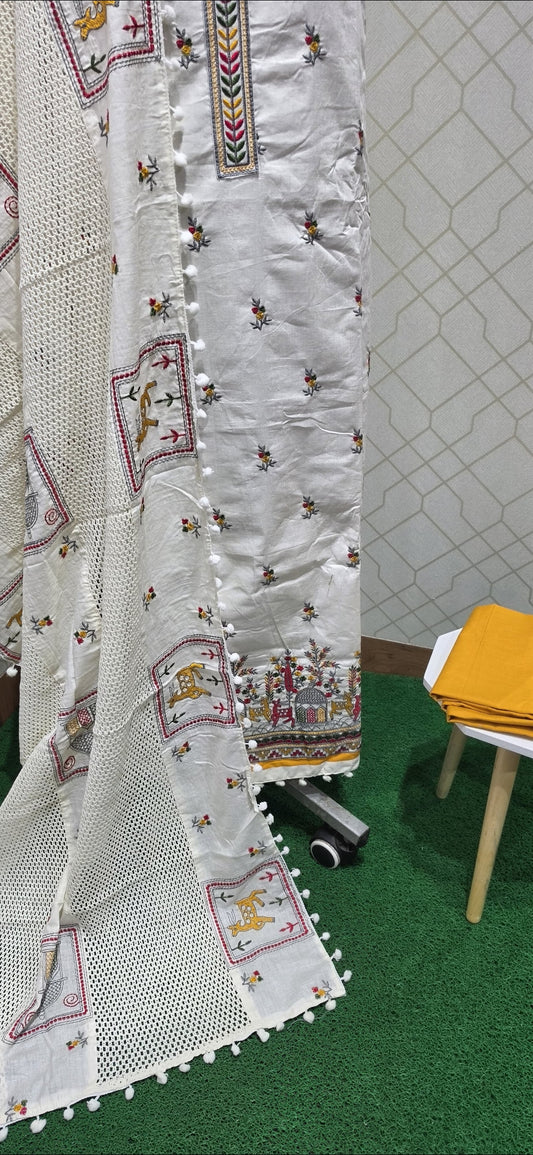 Warli - Hacobba Designer Cotton suit - 3