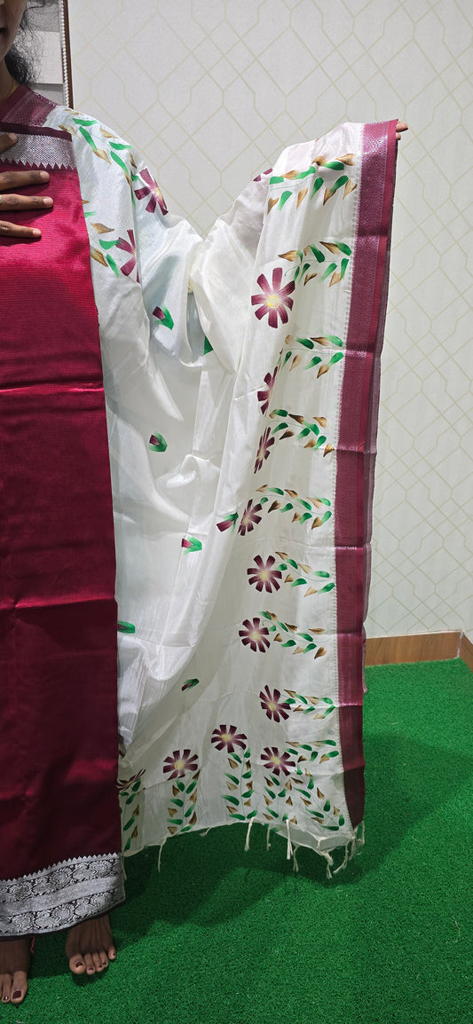 Mangalagiri 3 piece silk - MS17