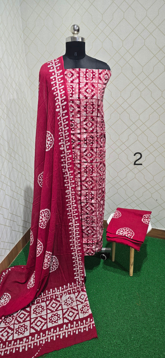 Bathik Cotton Suit - ASSB2