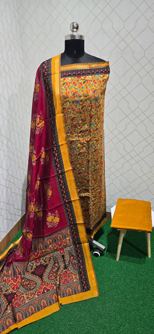 Semi-Maheswari Silk Salwars - SM01