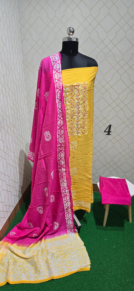 Bathik Silk Suit - S04
