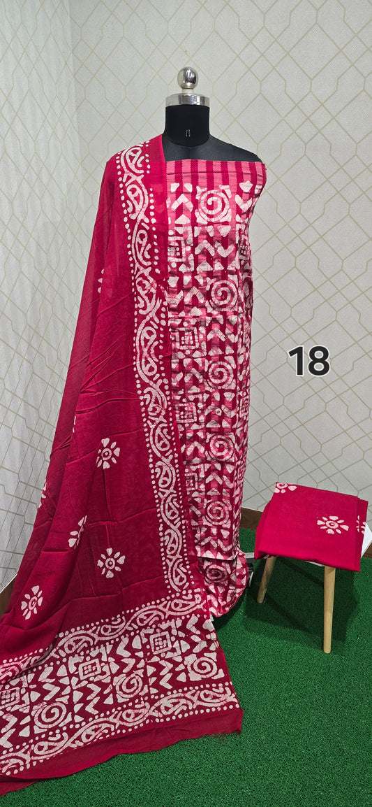Bathik Cotton Suit - SSB18