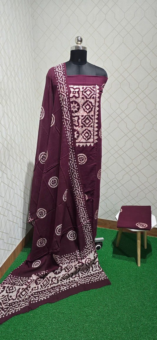 Bathik Cotton Suit - N01