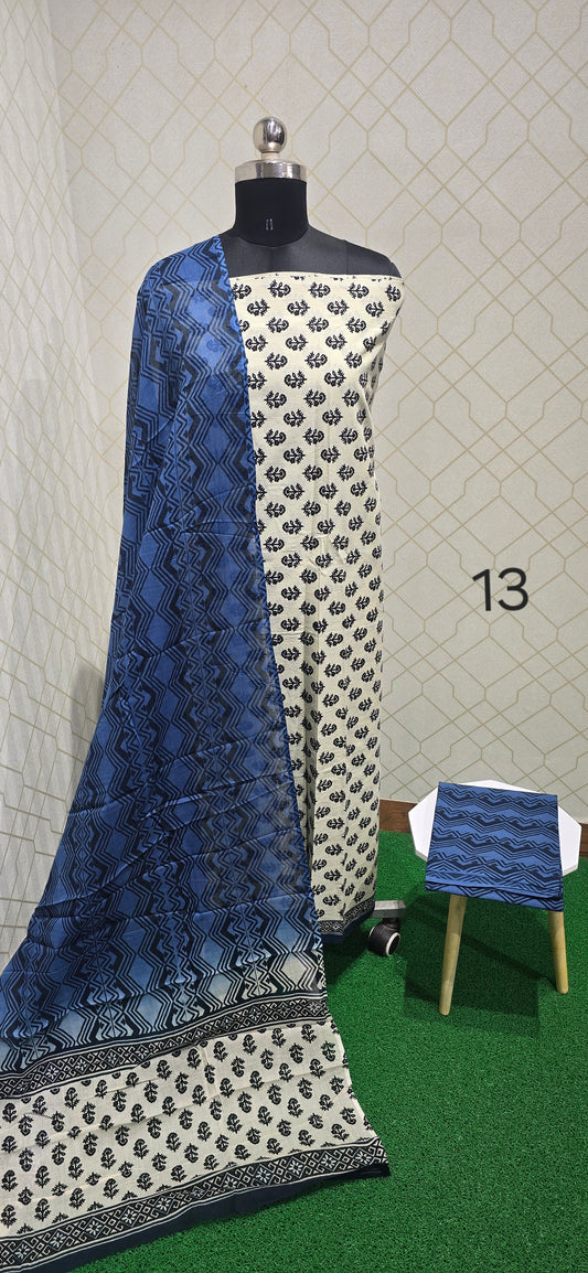 Block Printed Jaipuri Cotton - 13