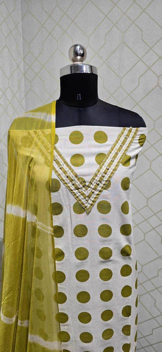 Premium Pure Cotton Suit - 89