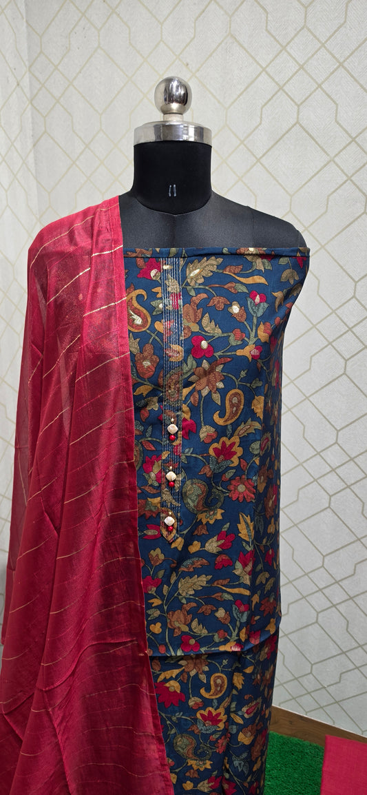 College / office wear silk suit - 02