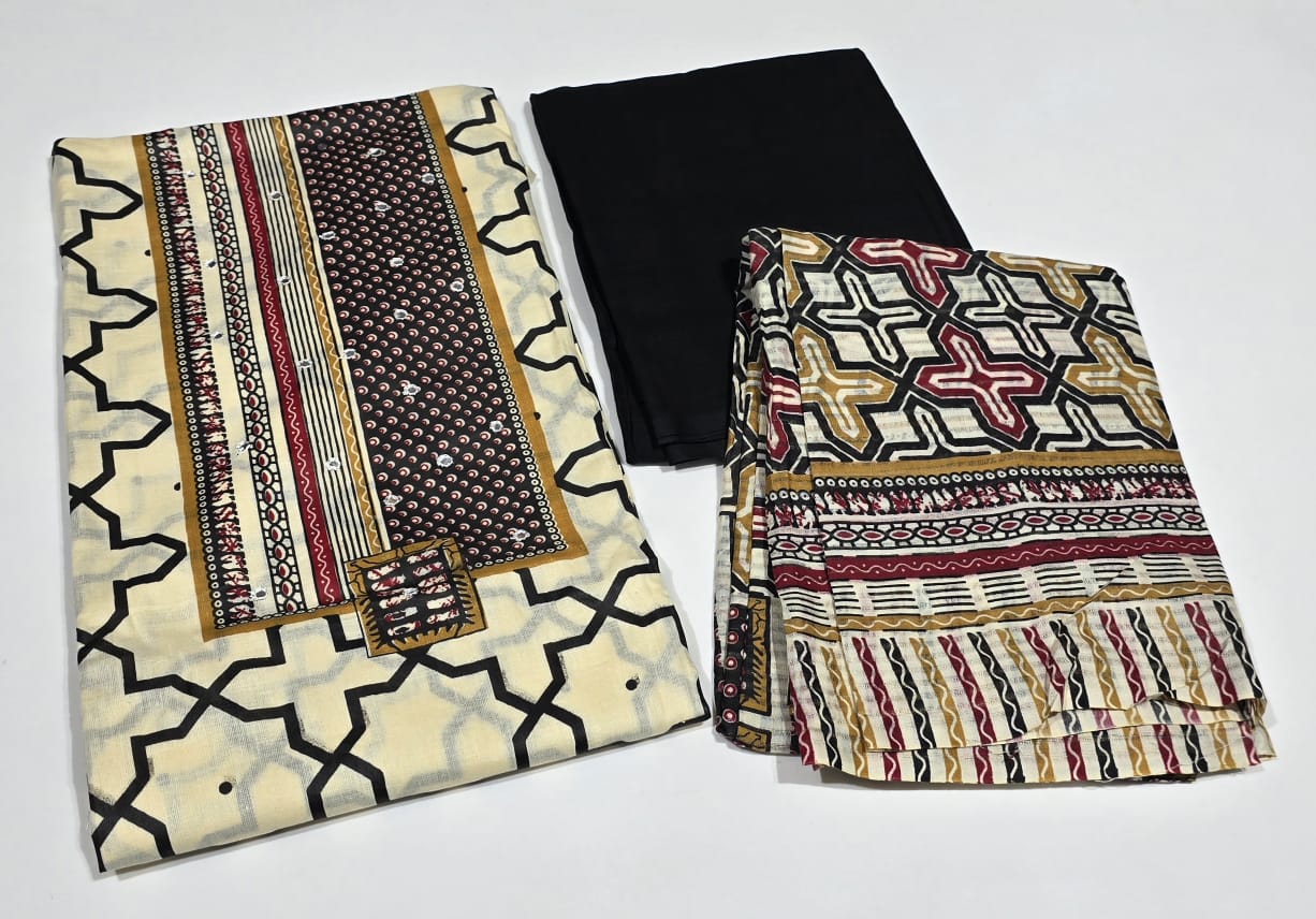 Cream cotton suit - Image 2